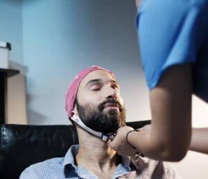 Man wondering how long brain mapping therapy in Atlanta lasts