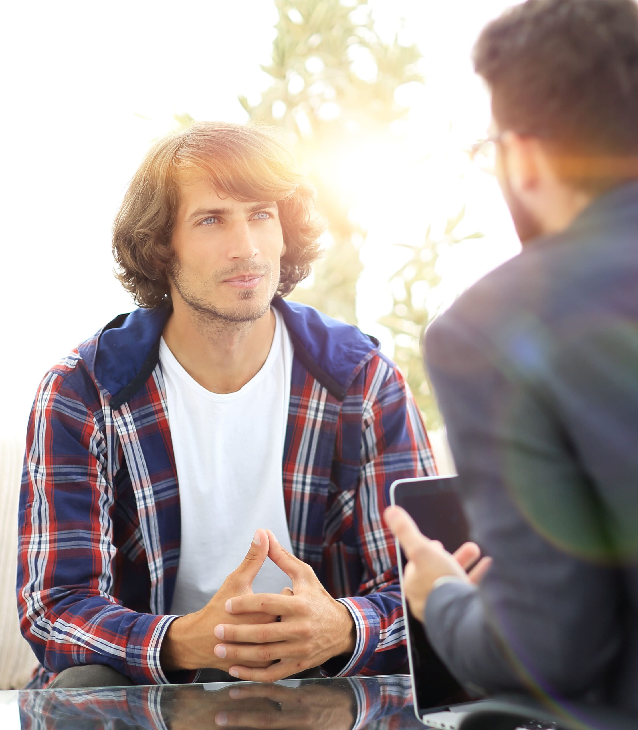 Man at our Georgia partial hospitalization program for addiction