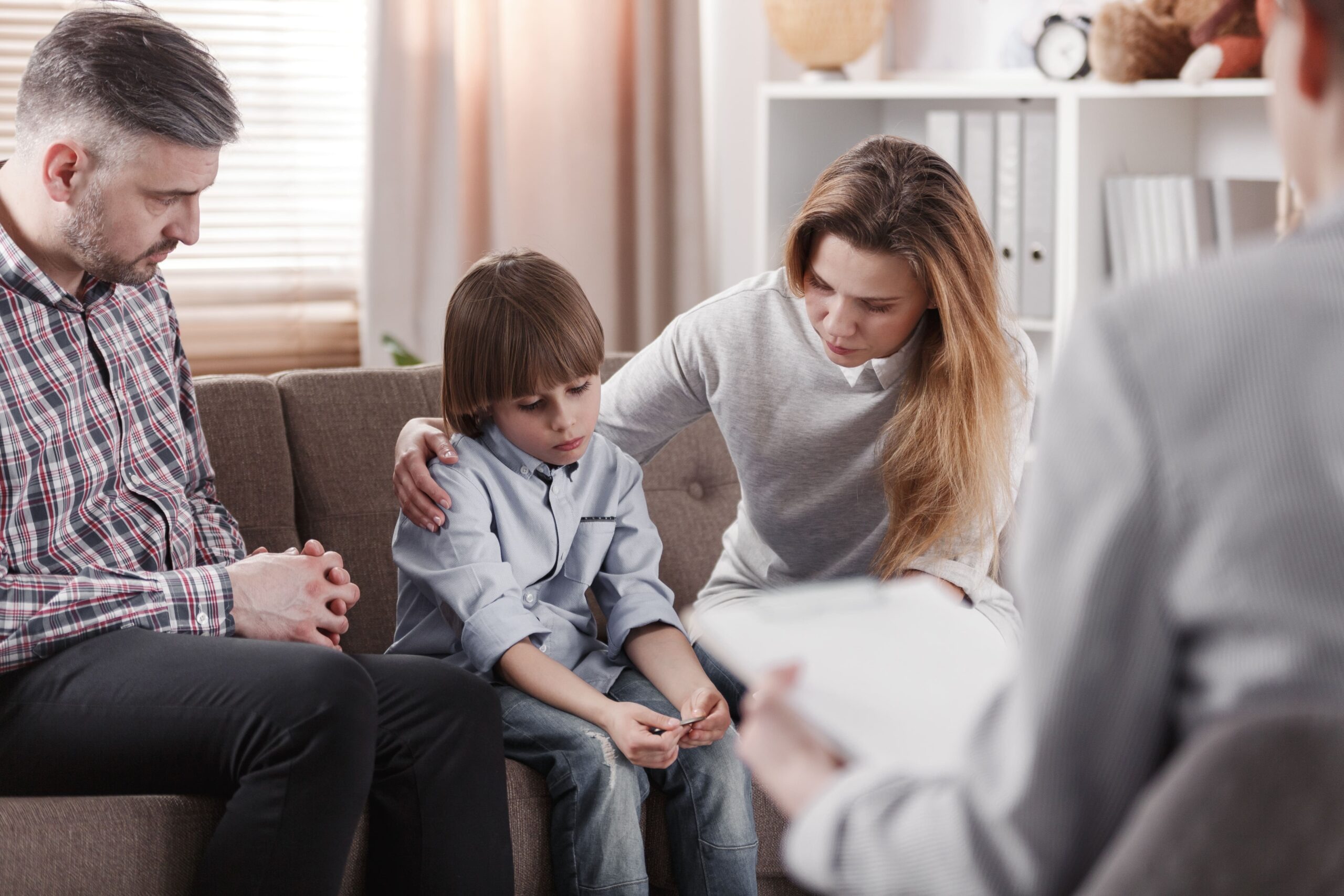 Family finding out if anxiety is hereditary.