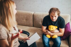 A man dealing with attachment disorder in adults.