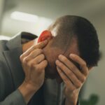 A man suffering from treatment-resistant schizophrenia.