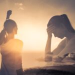 A woman coping with the signs of high functioning depression.
