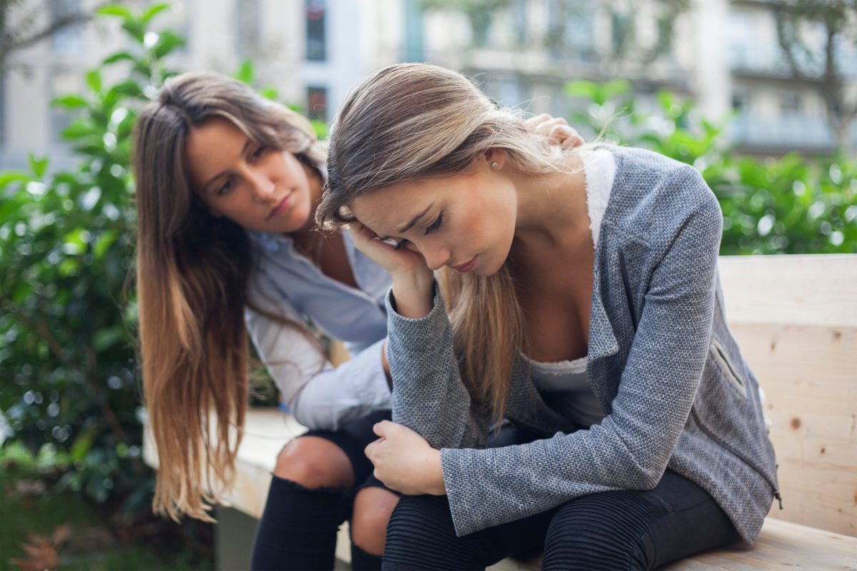 A woman needing treatment for schizoaffective disorder.