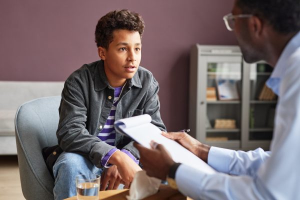 Teenager at our teen mental health treatment facility